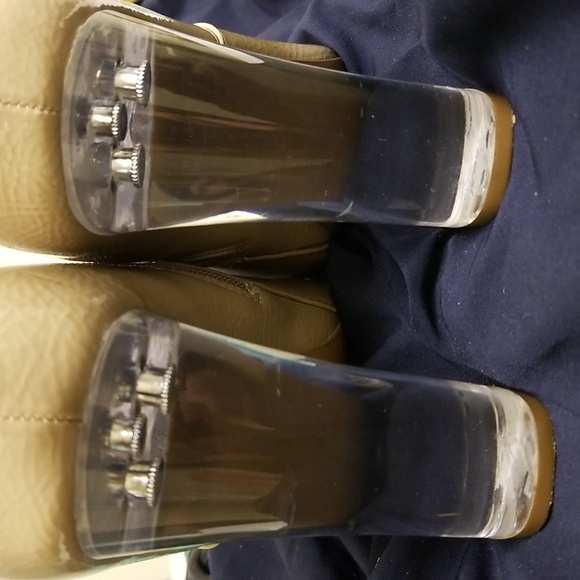 Uber-Cool Sam Edelman Lucite-heeled boots, size 8.5 - Picture 8 of 8